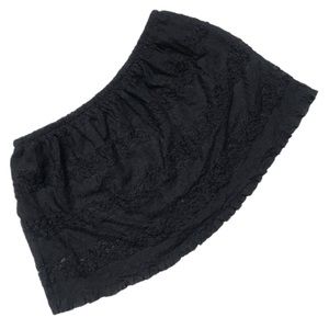 TOBI | Black Lace Mini Skirt with Lining